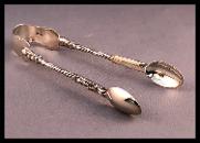 Silver sugar tongs